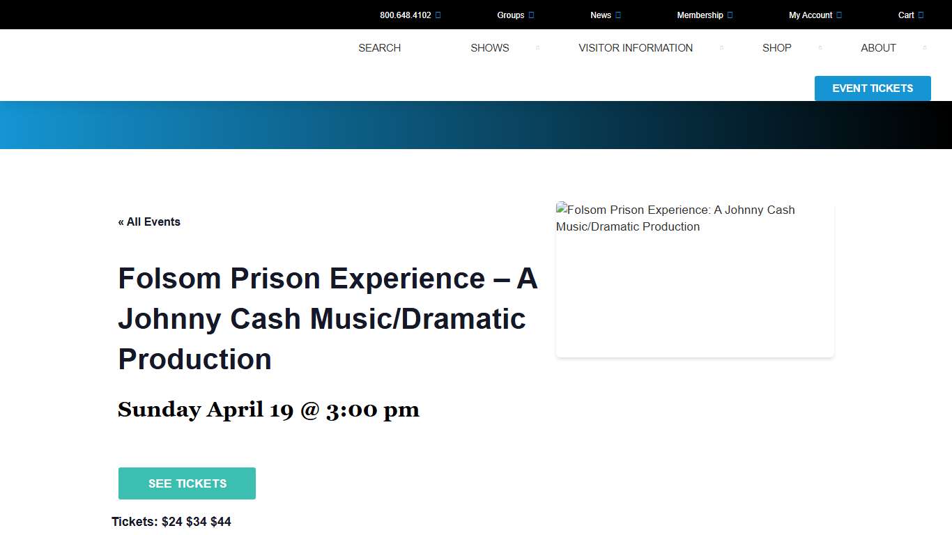 Folsom Prison Experience - A Johnny Cash Music/Dramatic Production - American Music Theatre
